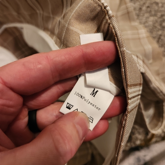 Tan Plaid Dress Pant Slacks - Picture 13 of 15